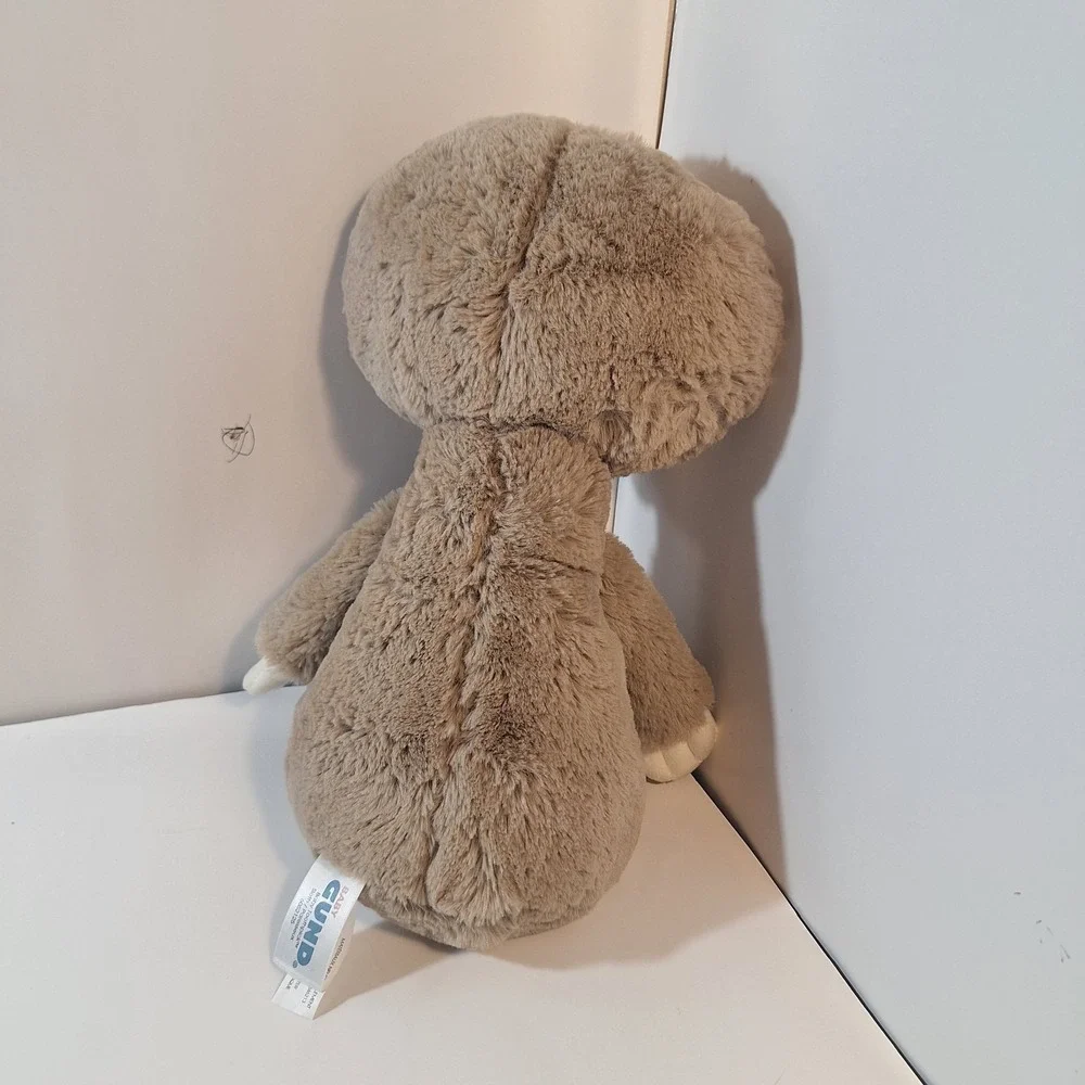 Baby Gund Toothpick Gray Sloth Plush Stuffed BeanBag Lovey Toy 16